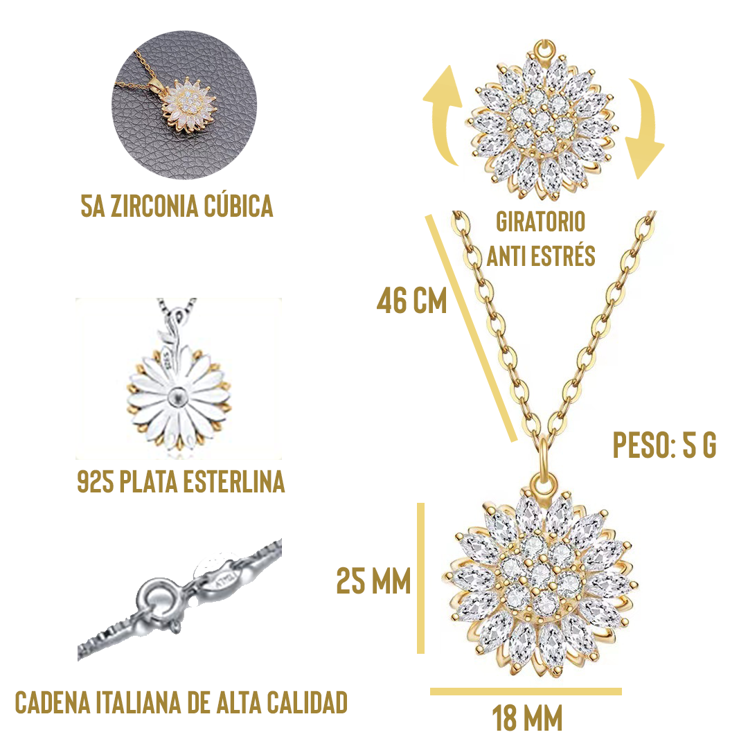Collar Giratorio de Girasol